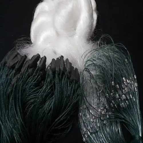 手工渔网鱼网细软长三网丝网捕白丝