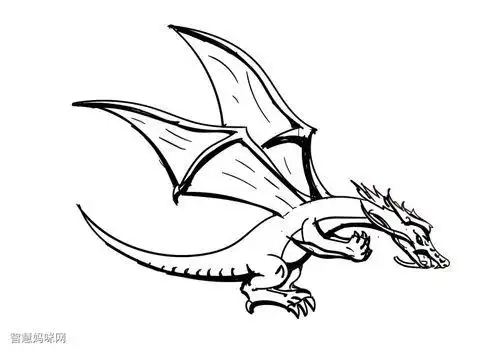 龙喷火简笔画(龙喷火的时候简笔画) -【爱个性】