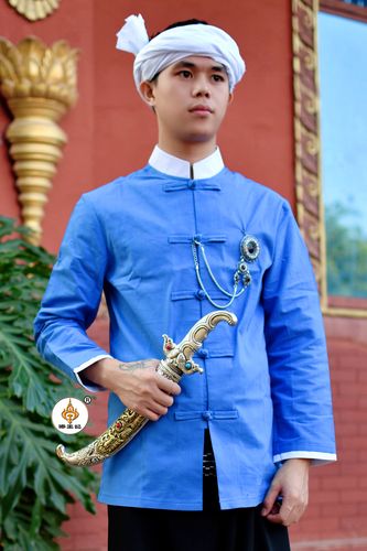 傣王妃服饰傣族泰国传统复古近代服装男节日服其他民族服装