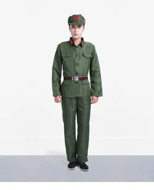 成人八路军演出服儿童红军衣服服装小红卫兵服新四军男女军装套装