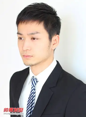 轻熟男上班族适合的发型 正装男发型图片(2)