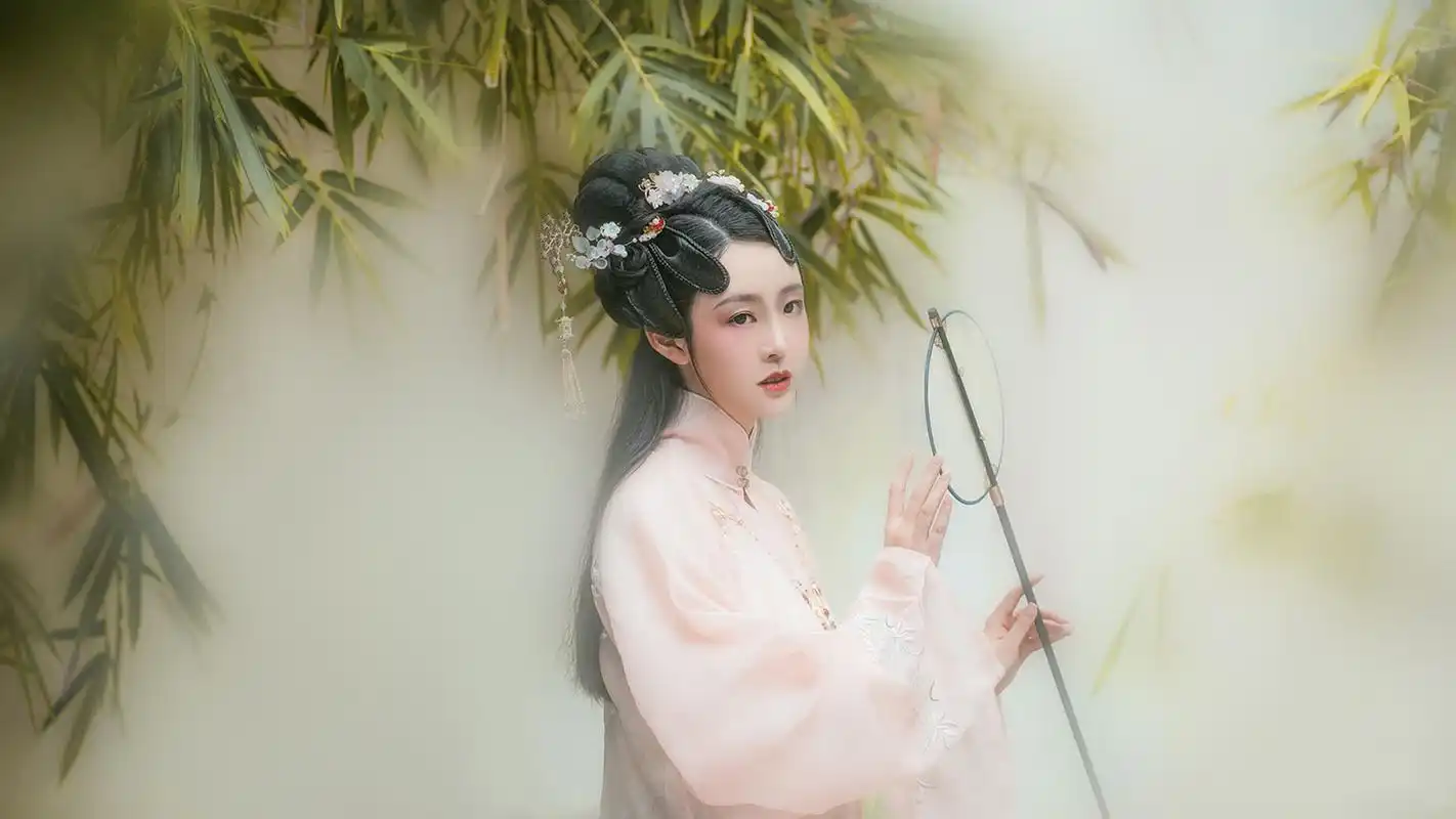 少女写真 横向桌面壁纸 古风 汉服