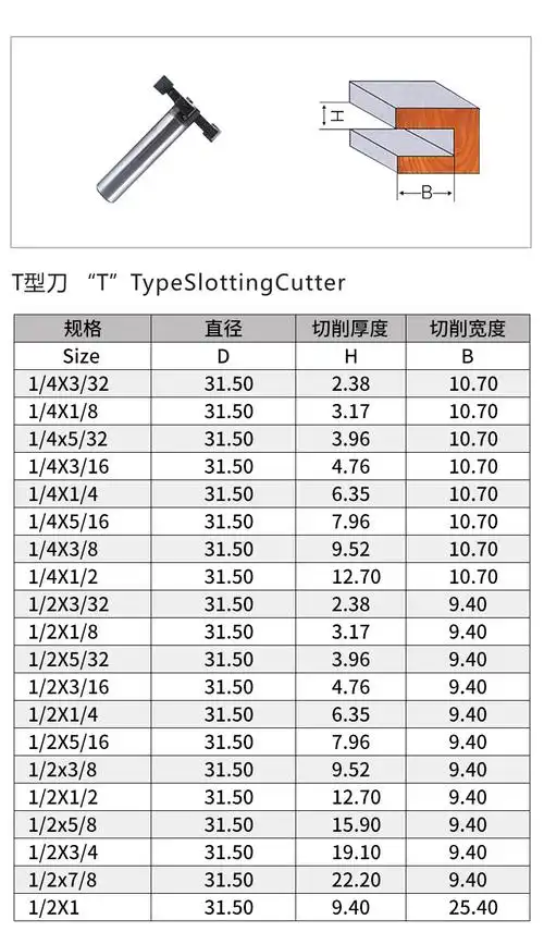 川木t型刀 硬质合金直柄t型铣刀 高强度 封边条刀 裁口刀 多规格