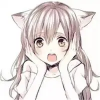 可爱猫耳女孩卡通头像猫耳女孩动漫头像图片