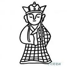 唐僧画像简笔画 唐僧的画法简笔画图片