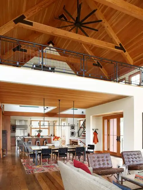 木结构房屋吊顶装潢_土巴兔装修效果图