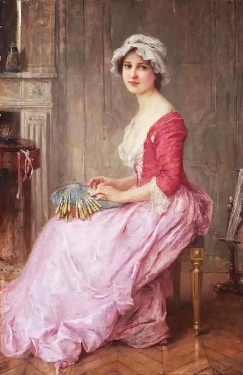 学院派唯美主义女性人体油画布格罗的得意门生法国画家勒努瓦