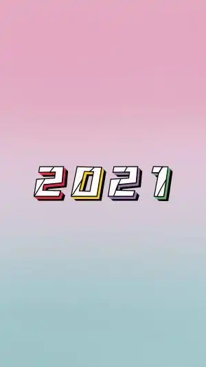 2021简约数字配图