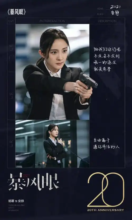 杨幂超话77152021 | 《暴风眼》 安静守护盛世光明,时刻高度警醒