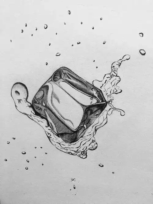 素描冰块的质感怎么画?戳进来你就会了 - 知乎