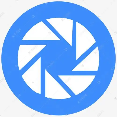 蓝色的圈圈免抠图