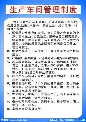 车间员工考评管理制度