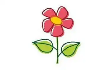 大红花简笔画大红花简笔画儿童画