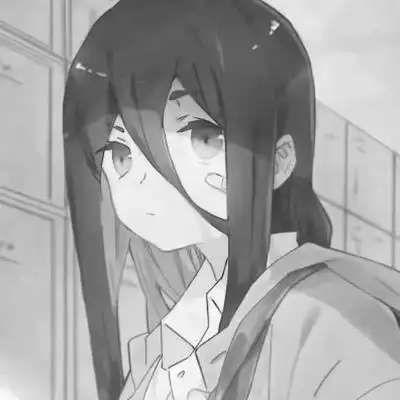 黑白丧系伤感动漫女头高清图片_女生头像_美头网