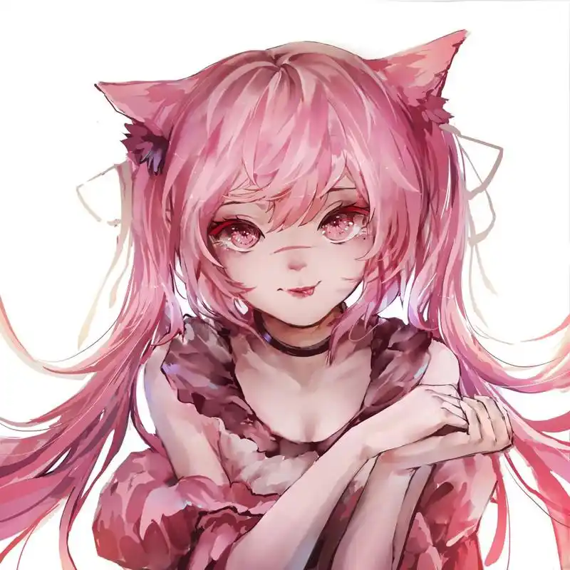 双马尾粉毛杀手#可爱二次元女孩