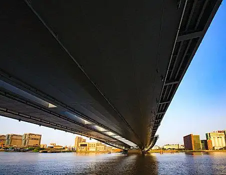 江北,外滩大桥,宁波三江口,三江口,桥梁,交通,甬江,水,建筑,蓝天