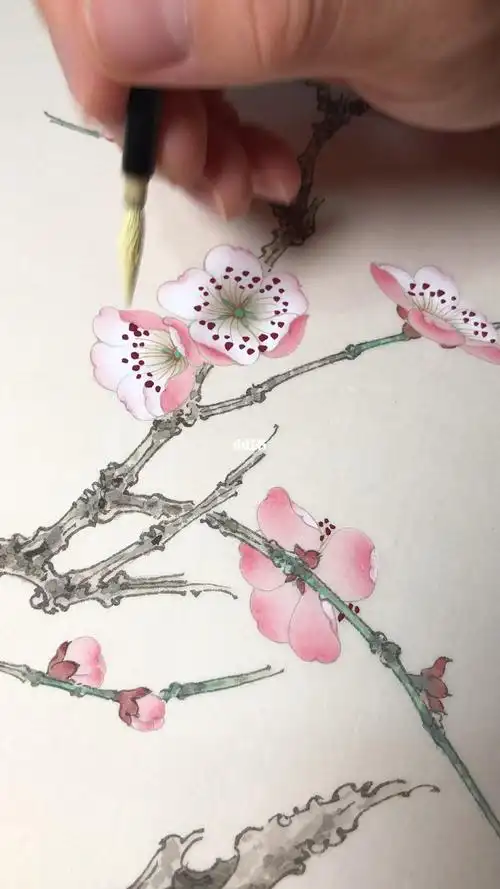 工笔梅花