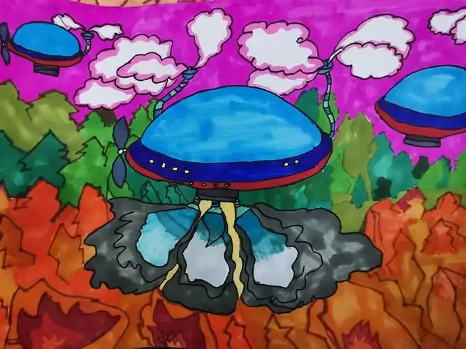 三曹路小学"创新 环保 和谐"科幻画获奖作品展