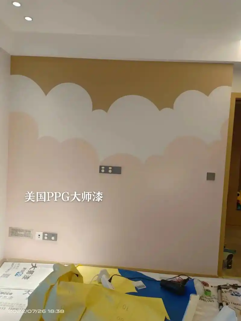 喜欢儿童房可以这样做.越来越多的反馈.大师漆的颜色真的太高 - 抖音