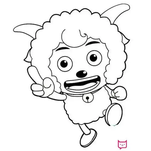 可爱的喜羊羊简笔画图片