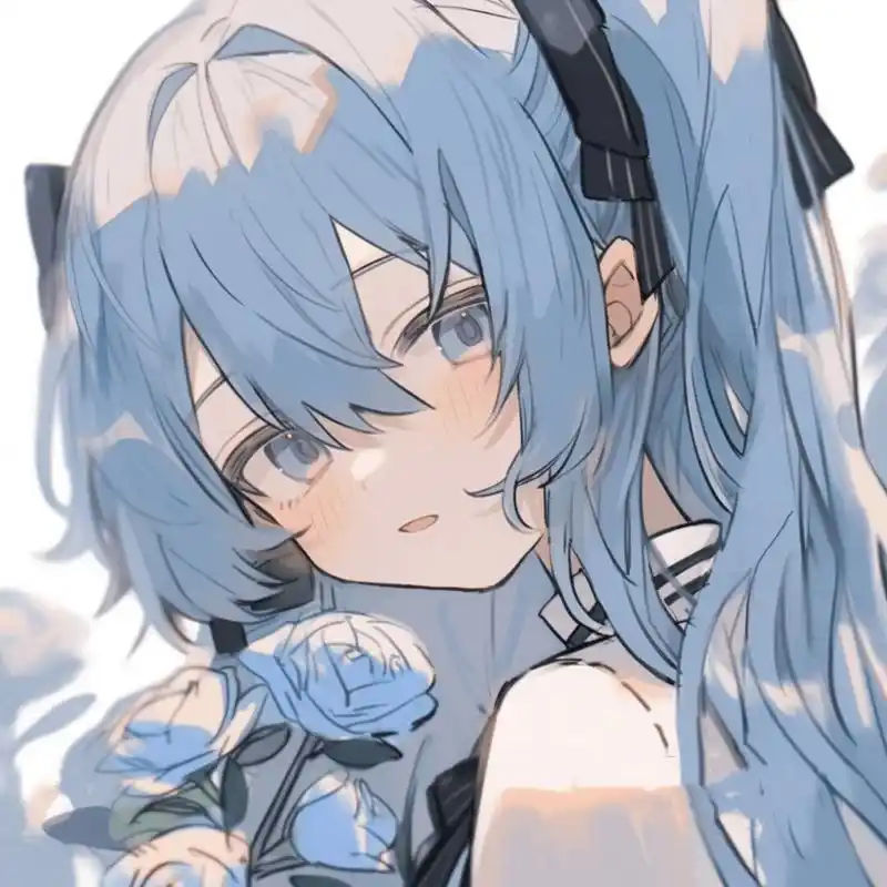 治愈系头像特辑:蓝玫瑰园的秘密语言 在象征世界中,蓝玫瑰承载着独特