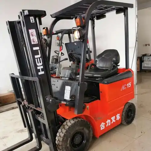 冷库专用合力电动叉车安阳二手1吨搬运装卸电瓶叉车质保一年