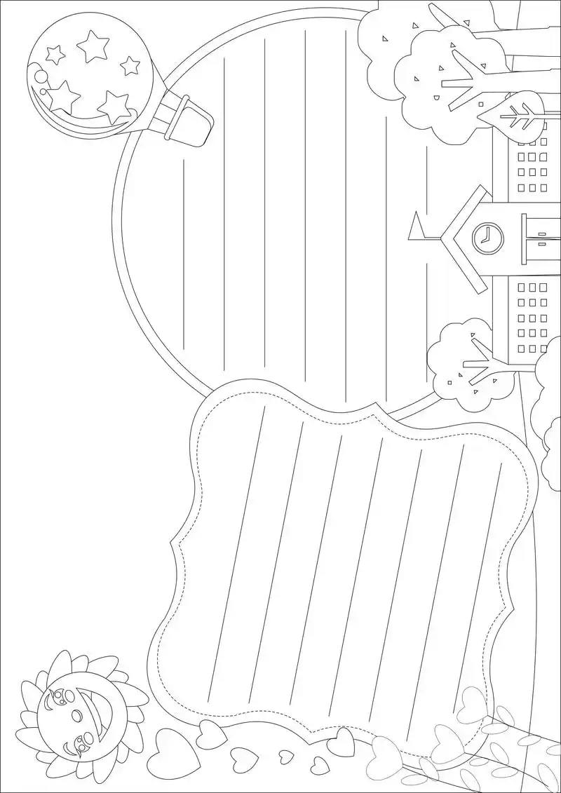 通用手抄报模板之我们开学了,开学第一课手抄报模板,a4大小可 - 抖音