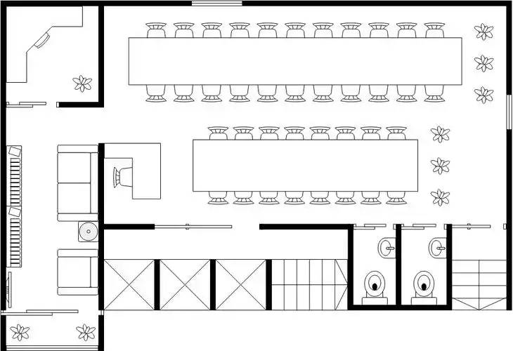 私人宴会厅平面图