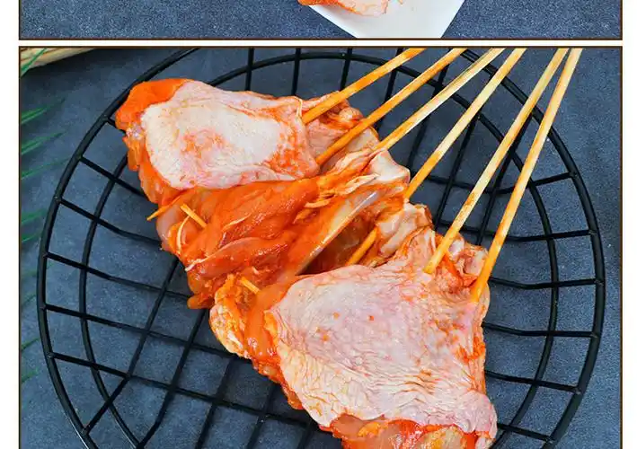 米阿姨调理蝴蝶腿腌制鸡腿串户外烧烤食材烤鸡腿串冷冻半成品10串