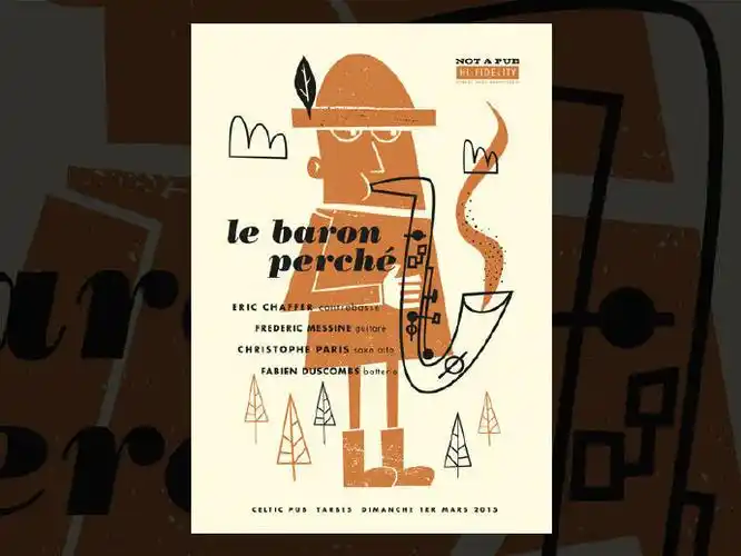 设计师 jean mosambi 的创意海报,67676767复古的配色设计!