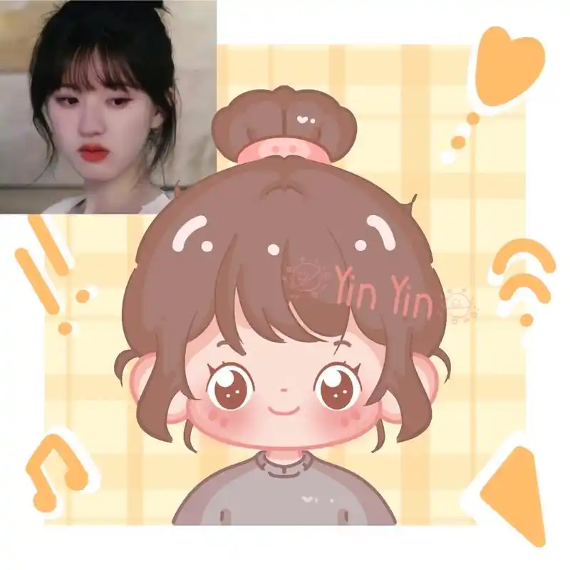 今天画了个超级可爱滴赵露思呀!#创作灵感 #q版人物 #甜妹 - 抖音