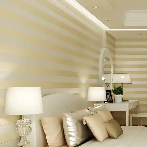 时尚壁纸无纺布墙纸简约欧式3d条纹立体卧室温馨客厅电视背景壹德壹