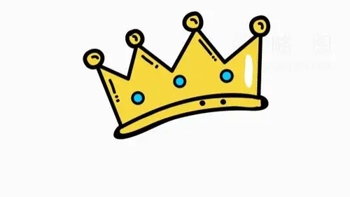 波普漫画好看皇冠特效免抠图片