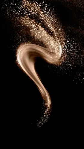 金色粒子线条h5背景素材