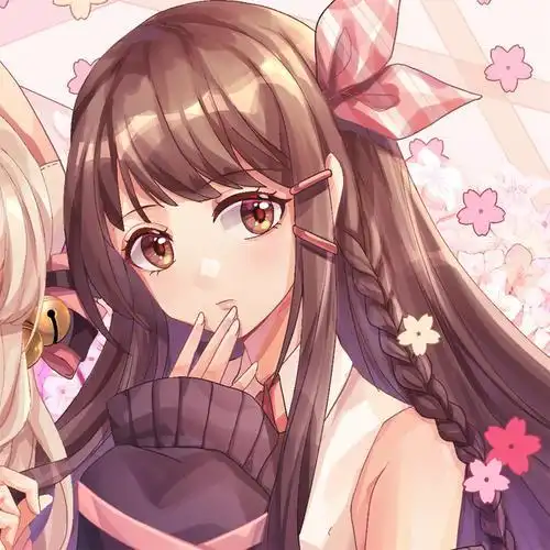 闺蜜头像一个似甜蜜奶糖一个似在冷里柔的巧半次元acg爱好者