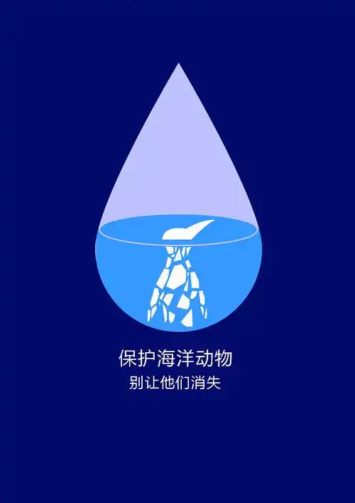 保护海洋动物|平面|海报|我发芽啦_原创作品-站酷zcool