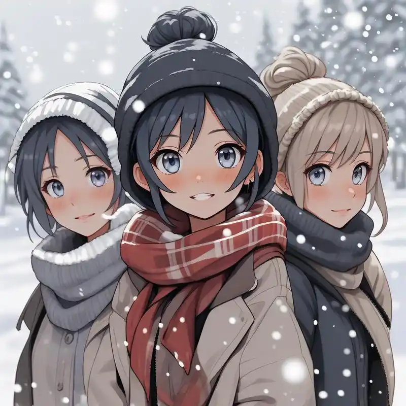 亲们,这里有超级可爱的三人姐妹头像哦!