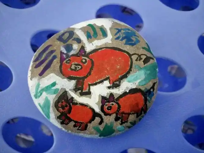 石头造型师——为小三班的小朋友和粑粑,麻麻点赞