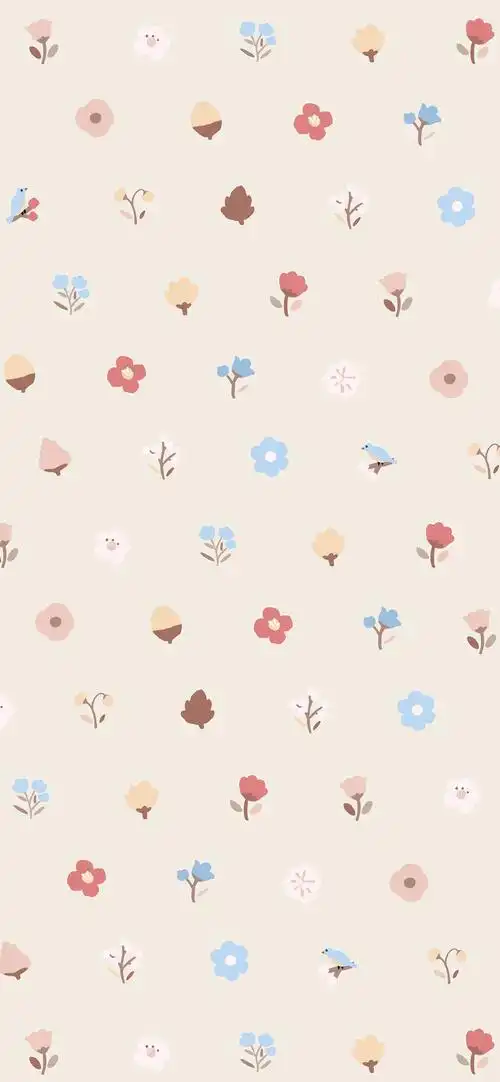 可爱小图案平铺网红超仙气少女心壁纸