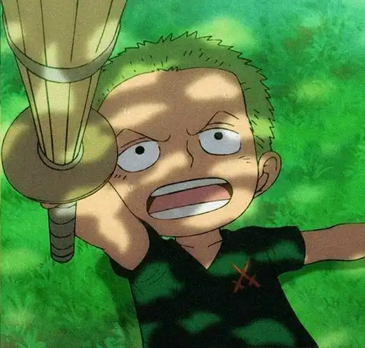 索隆幼时头像_动画