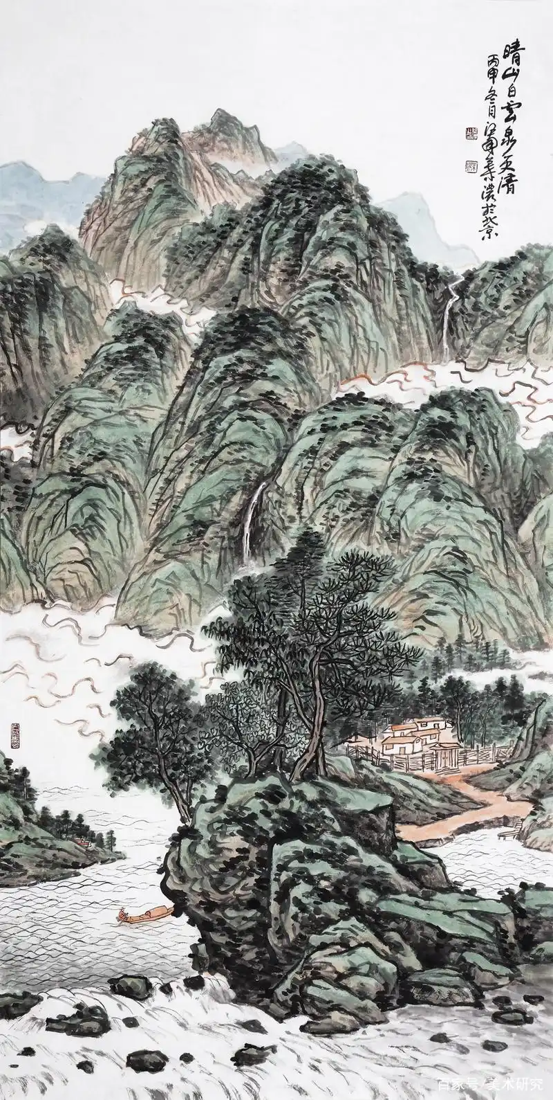 当代名家|刘亚谏,王慕石,张仕森,叶浓山水画作品鉴赏!