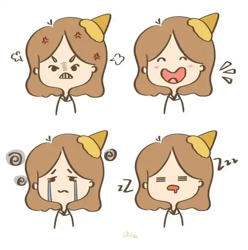 ipad画画简笔画情绪小头像