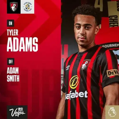 伤愈复出泰勒亚当斯完成本赛季英超首次出场