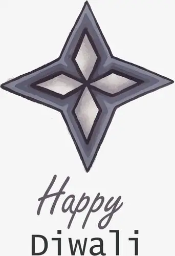 矢量png灰色四角星