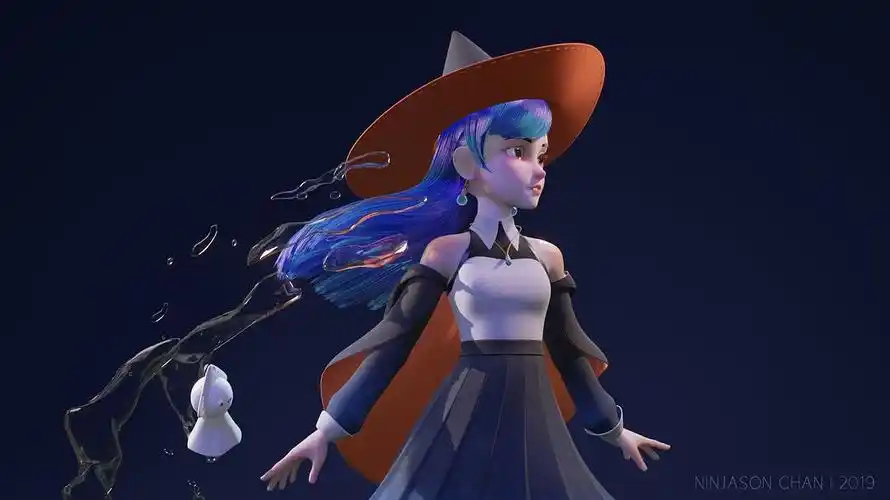 3d游戏动漫人物3d设计作品.