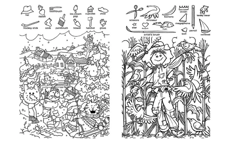 图画捉迷藏幅打印版