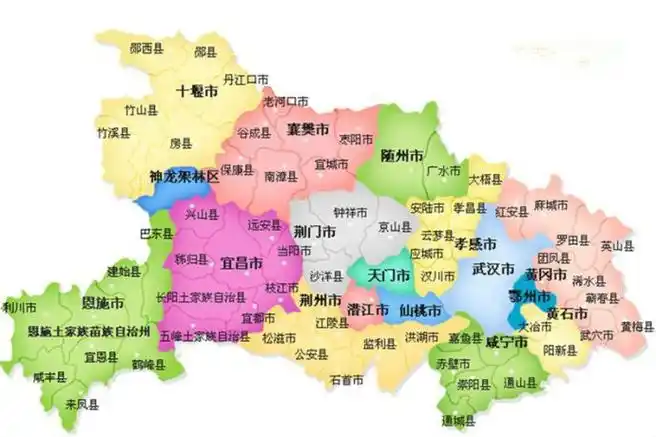 湖北省各县市区地名的由来