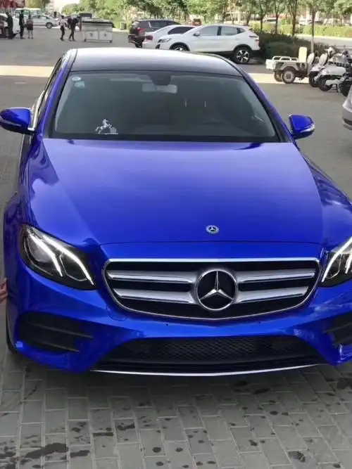 奔驰改色超亮金属宝石蓝