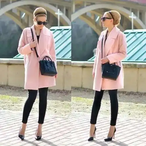 粉色与黑色搭配不会显得太过减龄给人装嫩的感觉