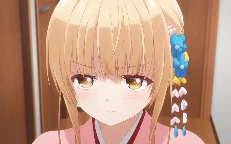 "和老公间接接吻,真昼绷不住啦~"